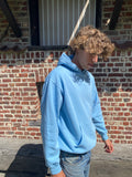 Hoodie sky blue men