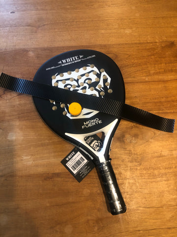 Mono Fuerte White +  Carbon Protector + Overgrip